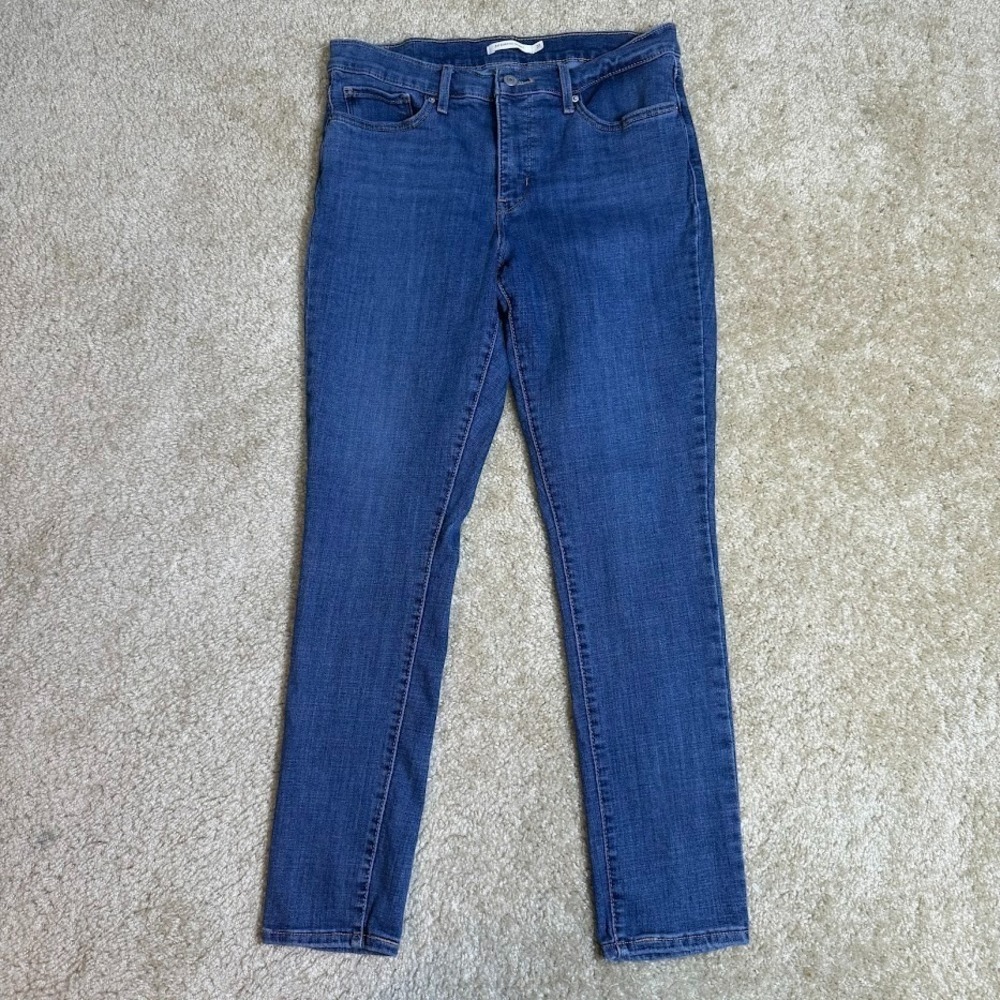 Levi's 311 Shaping Skinny Denim Jeans Women's Size 31 Blue Med Wash Stretch‎